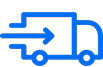 Delivery Truck Blue - 103x54